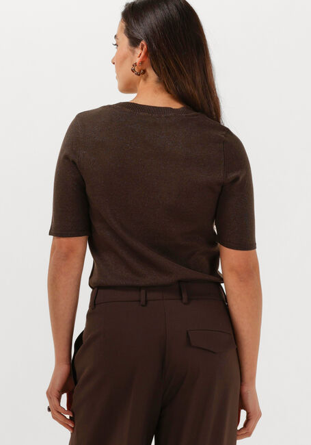 Bruine SELECTED WOMEN T-shirt SLFLURA 2/4 KNIT O-NECK - large