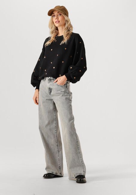 Zwarte YDENCE Trui SWEATER HEARTS - large