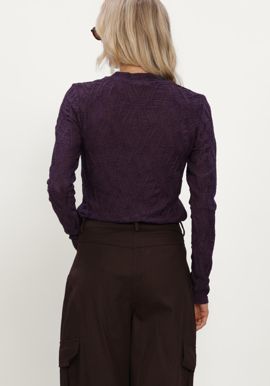 Paarse COPENHAGEN MUSE Blouses CMJERI-BLOUSE - large