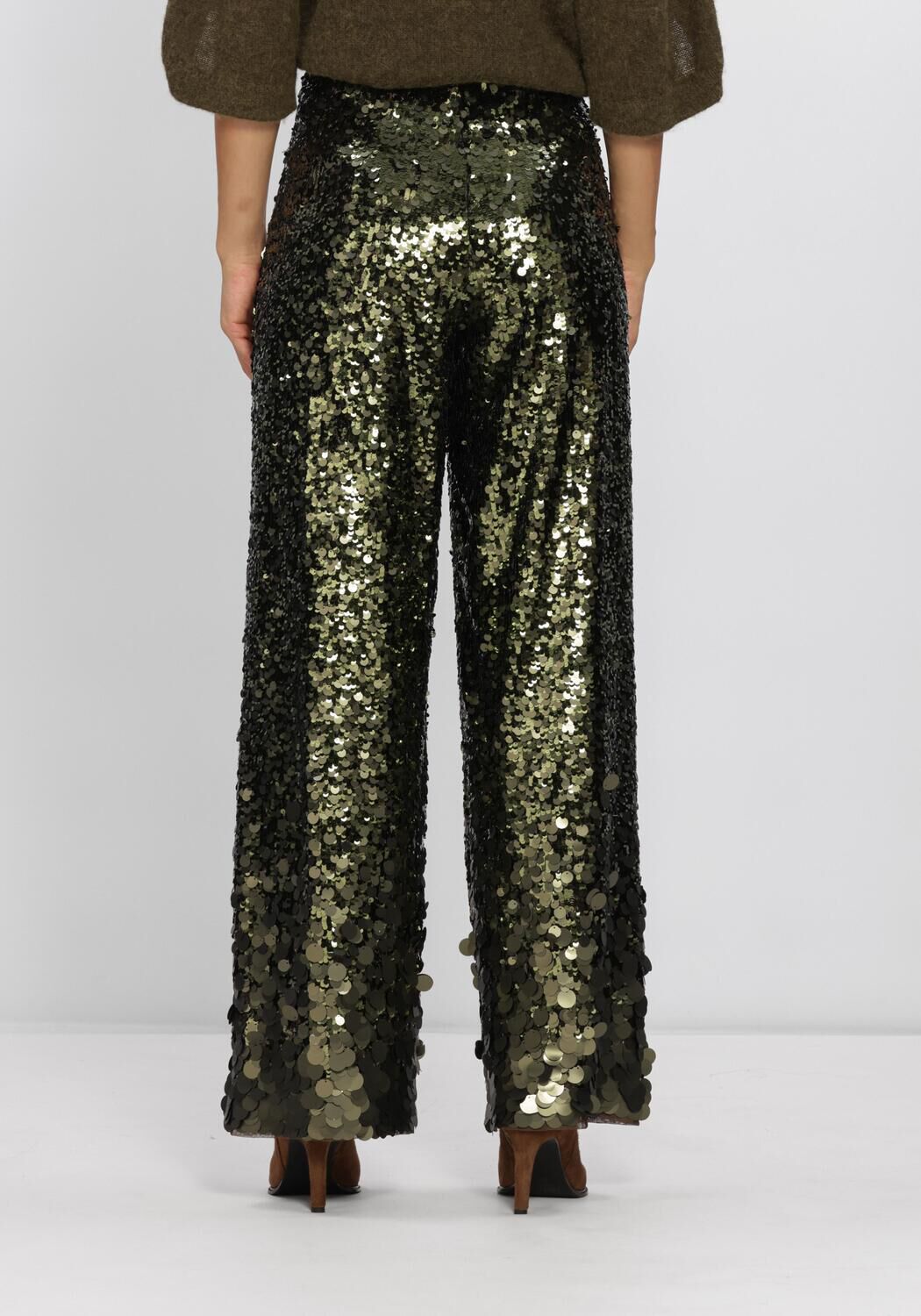 DANTE6 Dames Broeken Saluz Sequins Pants Groen