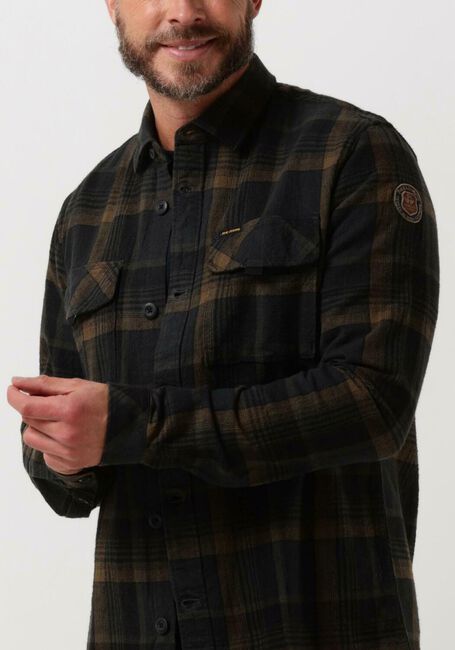 Zwarte PME LEGEND Casual overhemd LONG SLEEVE SHIRT COTTON YARN DYED CHECK - large