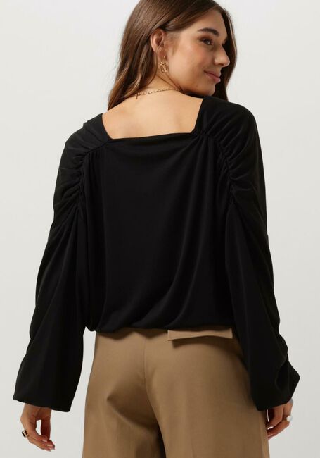Zwarte MINUS Blouses GASIA MODAL WRAP - large