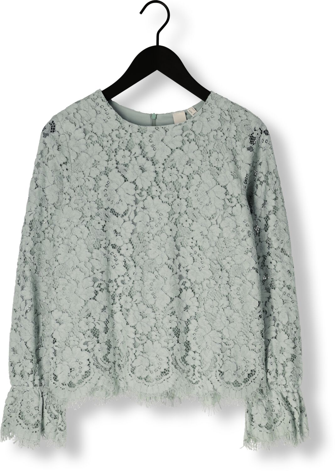Y.A.S. Dames Tops & T-shirts Yasperla Ls Lace Top S. Noos Mint