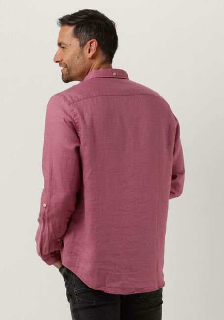 Roze SCOTCH & SODA Casual overhemd REGULAR-FIT LINEN SHIRT WITH SLEEVE ROLL-UP - large