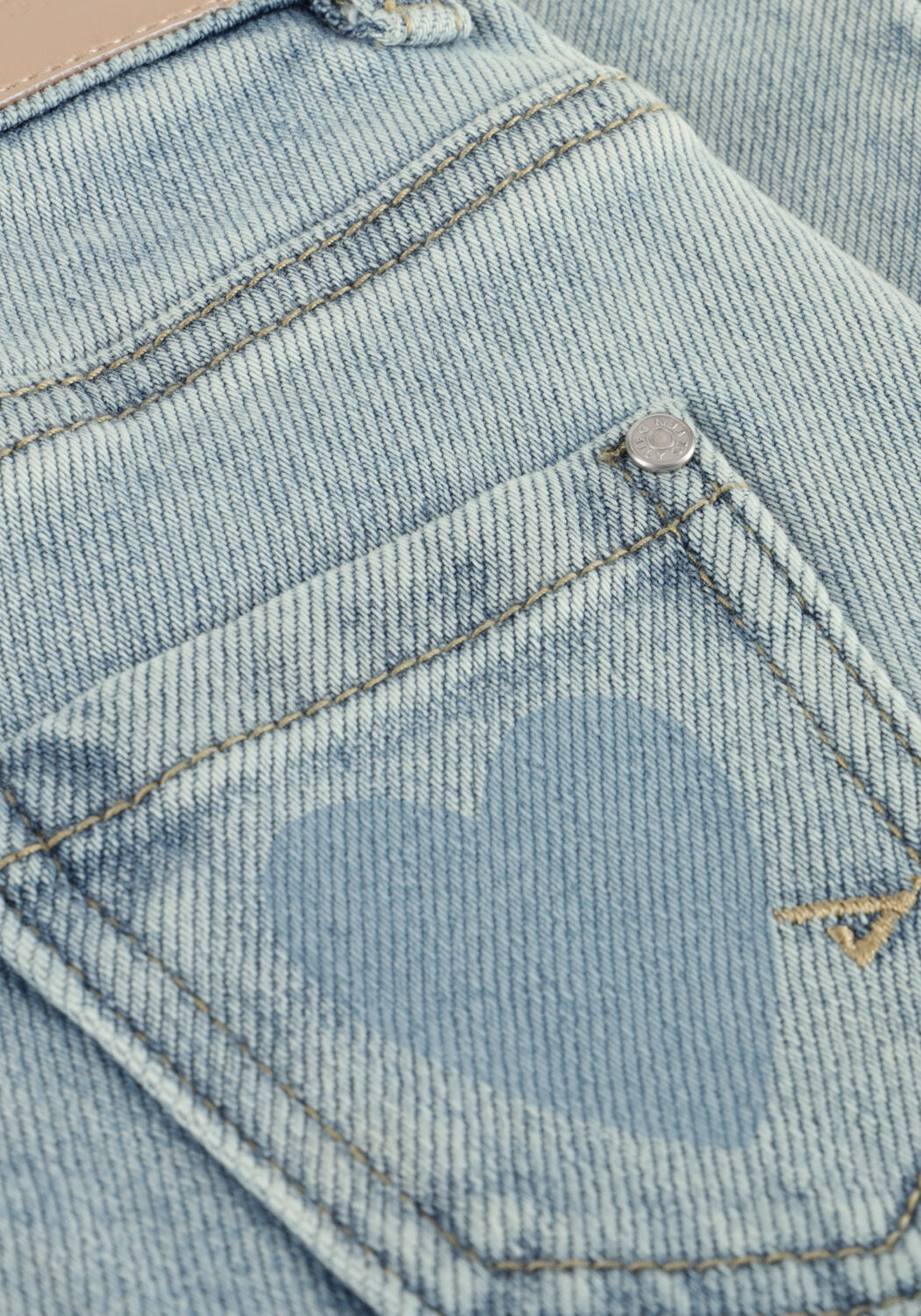 Lichtblauwe DAILY7 Lange broeken DENIM WIDE FIT HEART - large