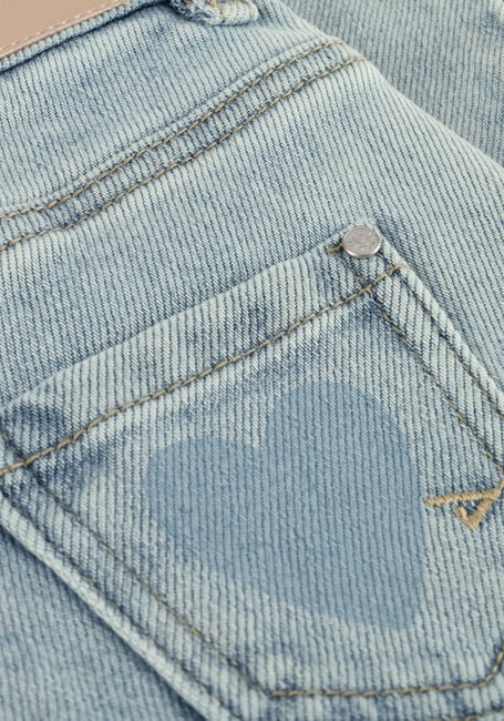 Lichtblauwe DAILY7 Lange broeken DENIM WIDE FIT HEART - large