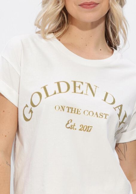 Gebroken wit NUKUS T-shirt SANNE SHIRT GOLDEN DAYS - large