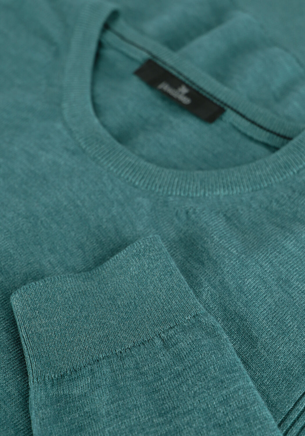 Groene VANGUARD Trui R-NECK COTTON SLUB - large