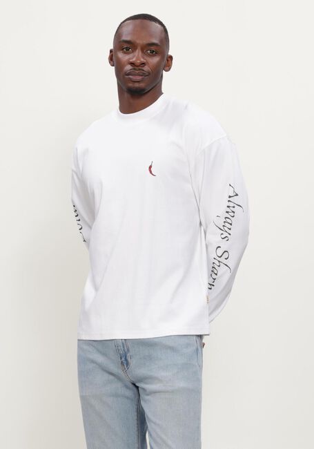 Witte MACED T-shirt M-AIDEN - large