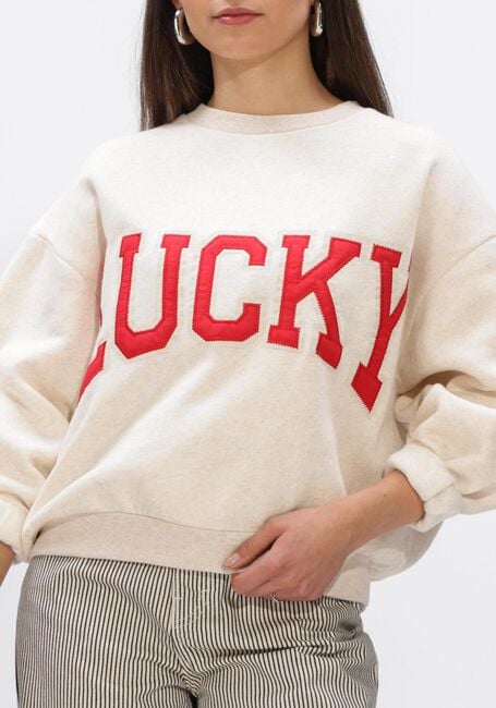 Ecru BY-BAR Trui BIBI LUCKY PATCHWORK - large