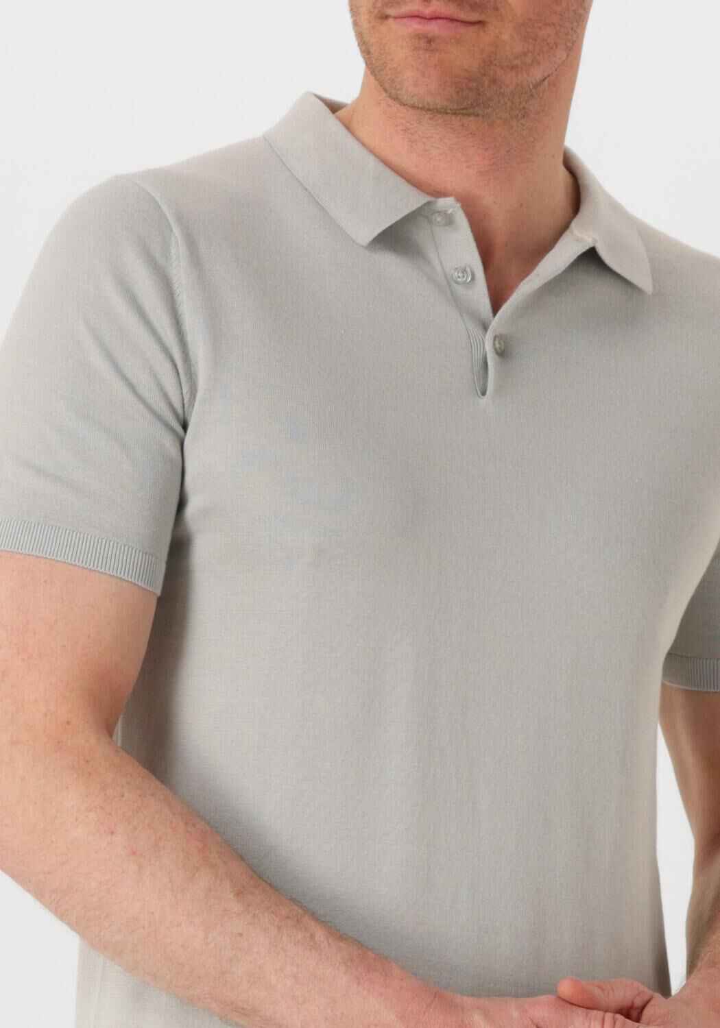 SAINT STEVE Heren Polo's & T-shirts Chris Lichtgrijs