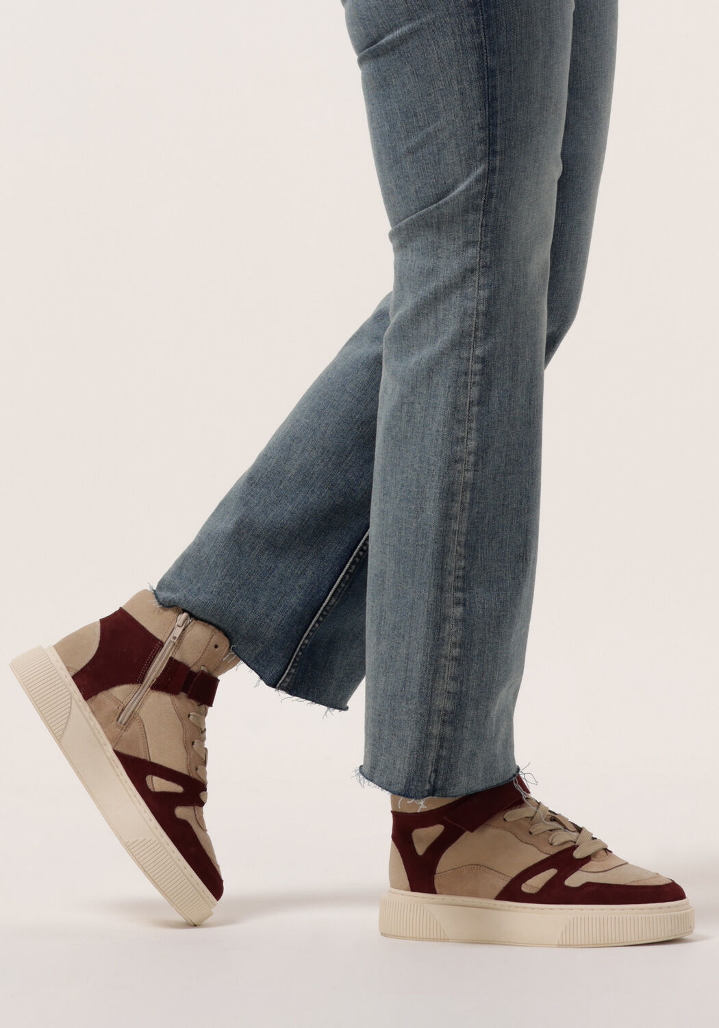 Beige CYCLEUR DE LUXE Hoge sneakers MUR - large