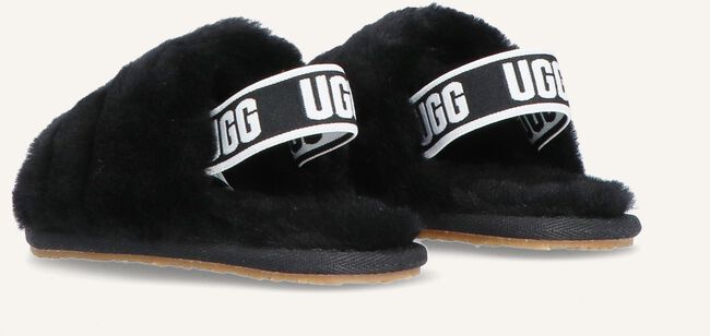 zwarte ugg pantoffels fluff yeah slide