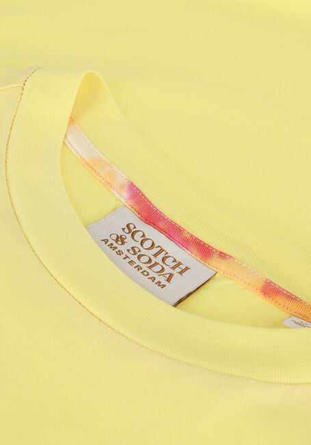 Gele SCOTCH & SODA T-shirt LOGO GRAPHIC JERSEY T-SHIRT IN ORGANIC COTTON - large