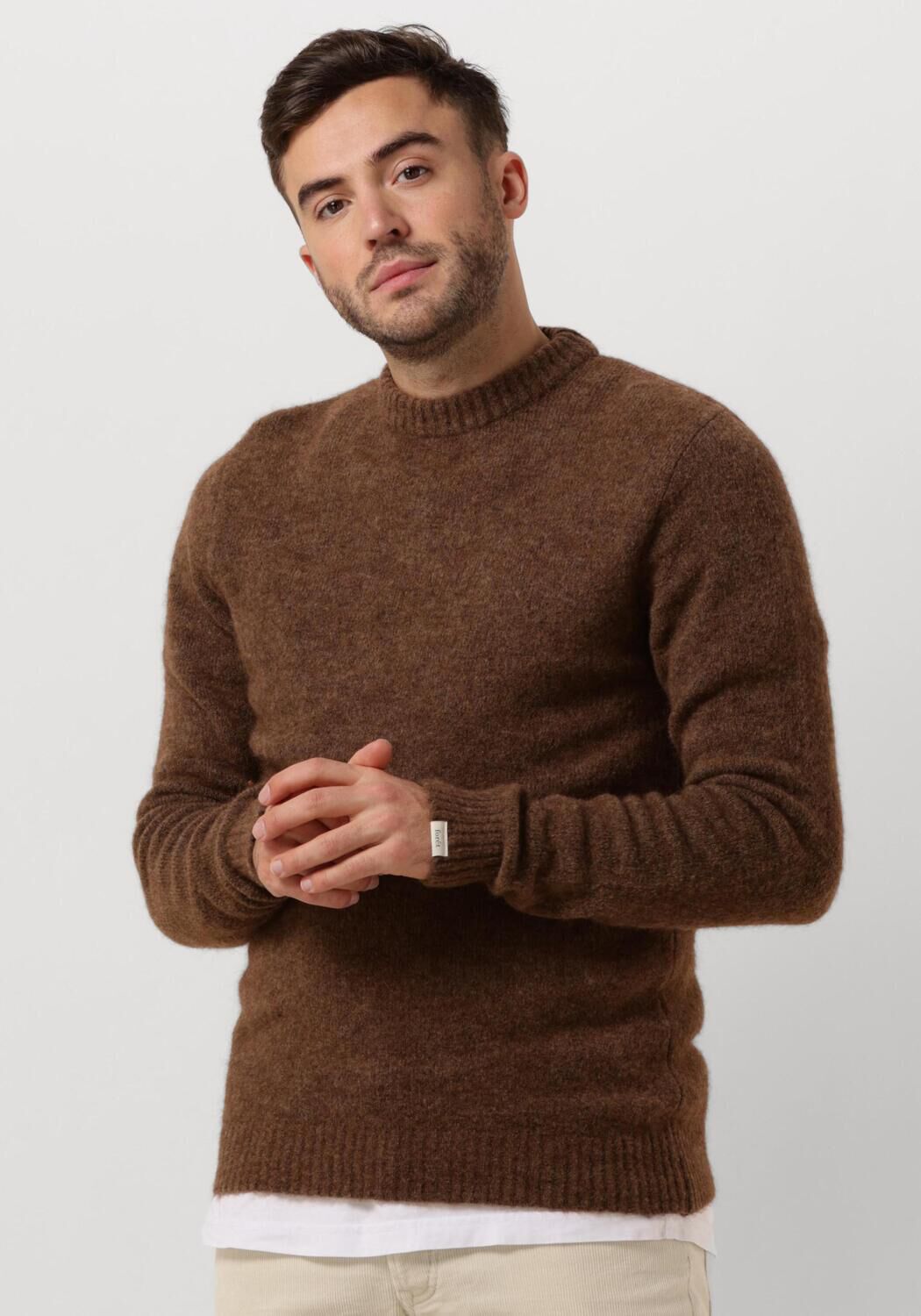 FORÉT Forét Heren Truien & Vesten Alpine Alpaca Knit Bruin