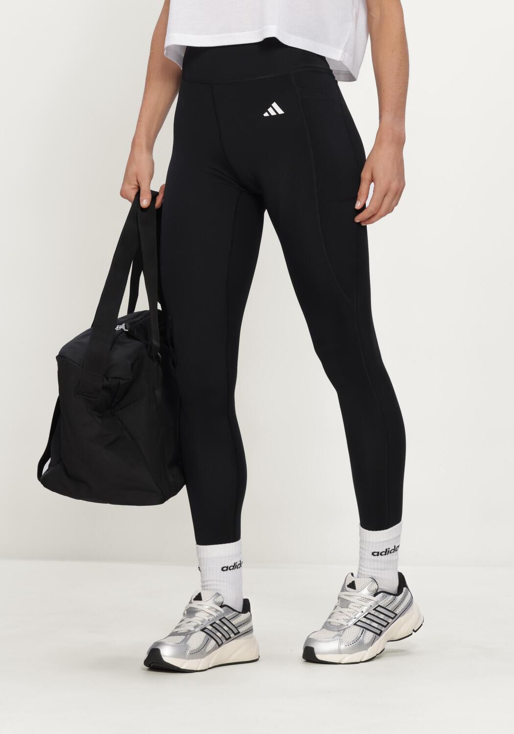 Zwarte ADIDAS Legging OPT ESS ST 1/1 - large