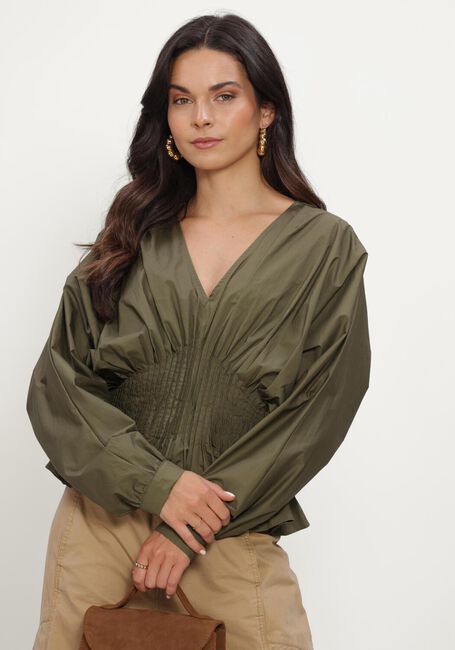 Groene COPENHAGEN MUSE Blouses CMPOPLIN-BLOUSE - large