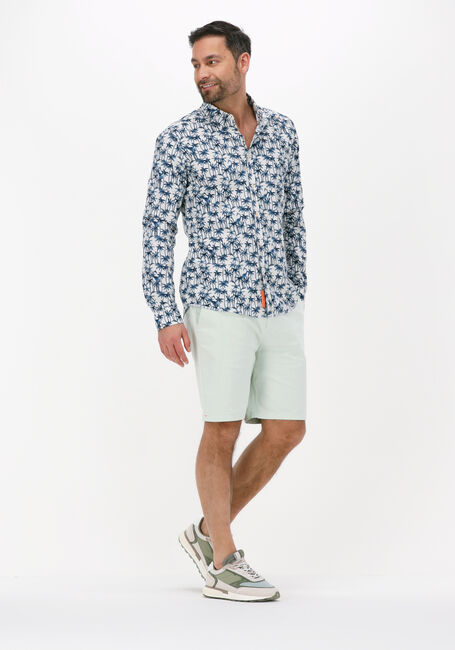 Blauwe SCOTCH & SODA Casual overhemd SLIM FIT PRINTED POPLIN SHIRT - large