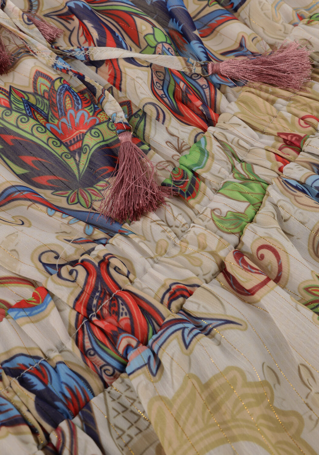 Multi ACCESS Mini jurk MINI PAISLEY DRESS WITH RUFFLES - large