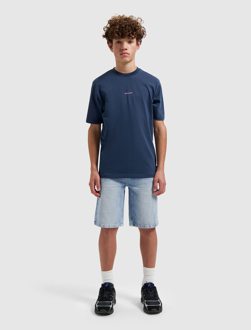 Donkerblauwe BALLIN T-shirt 017126 - large