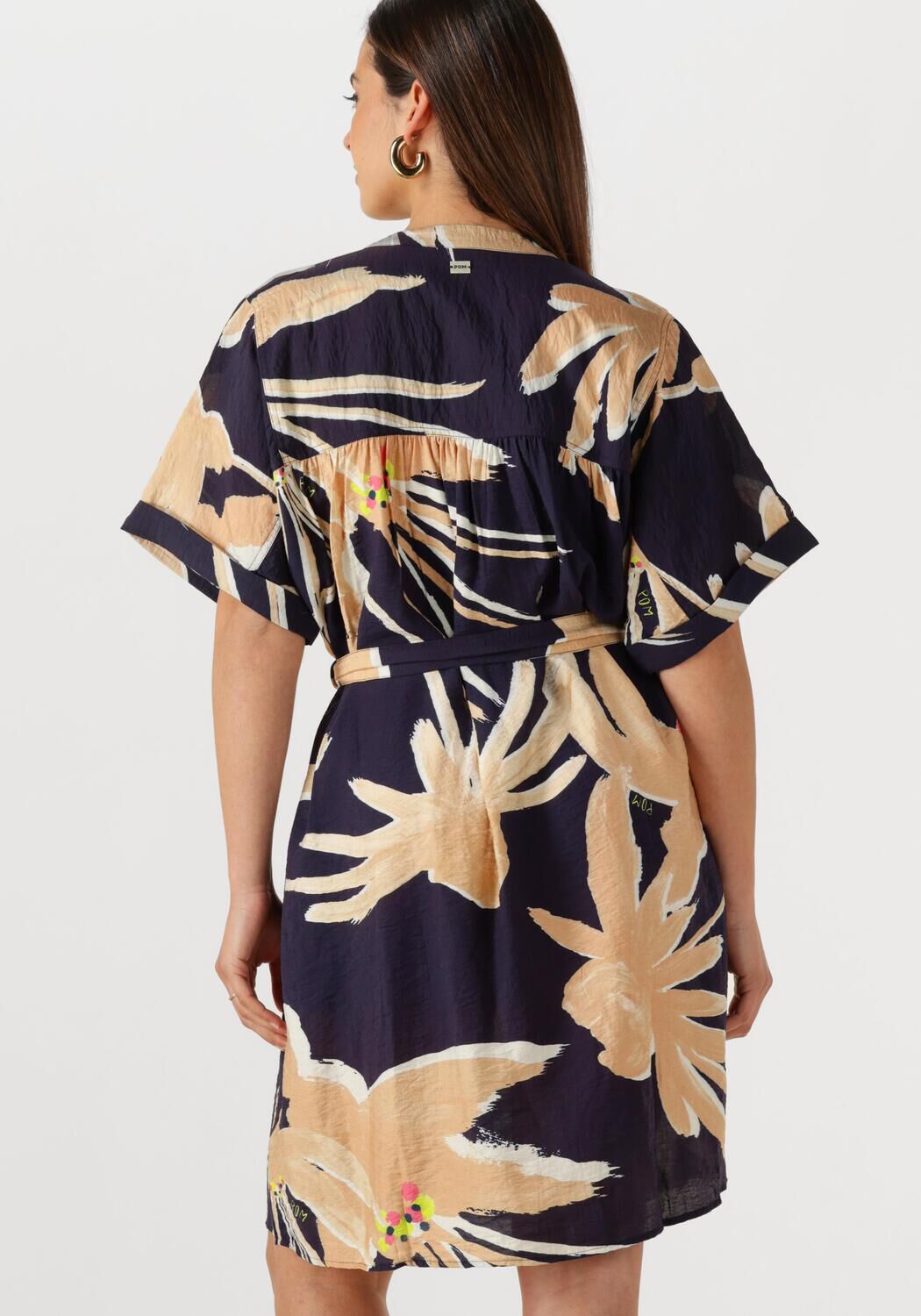 POM AMSTERDAM Dames Jurken Artisan Dress Beige
