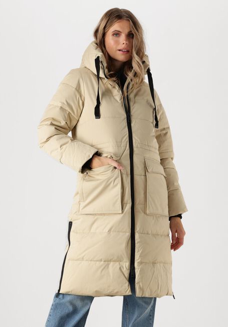 Beige MSCH COPENHAGEN Gewatteerde jas MSCHPAVINARIA ZIP JACKET - large