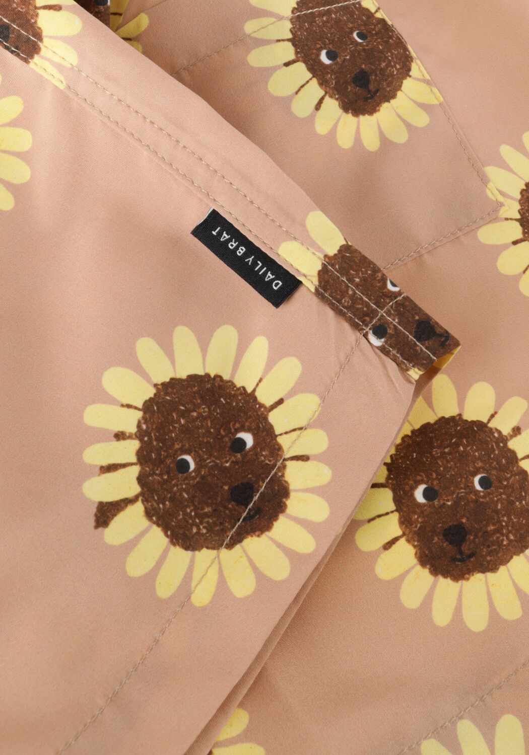 Beige DAILY BRAT Zwembroeken SUNNY DOG SWIMSHORT - large