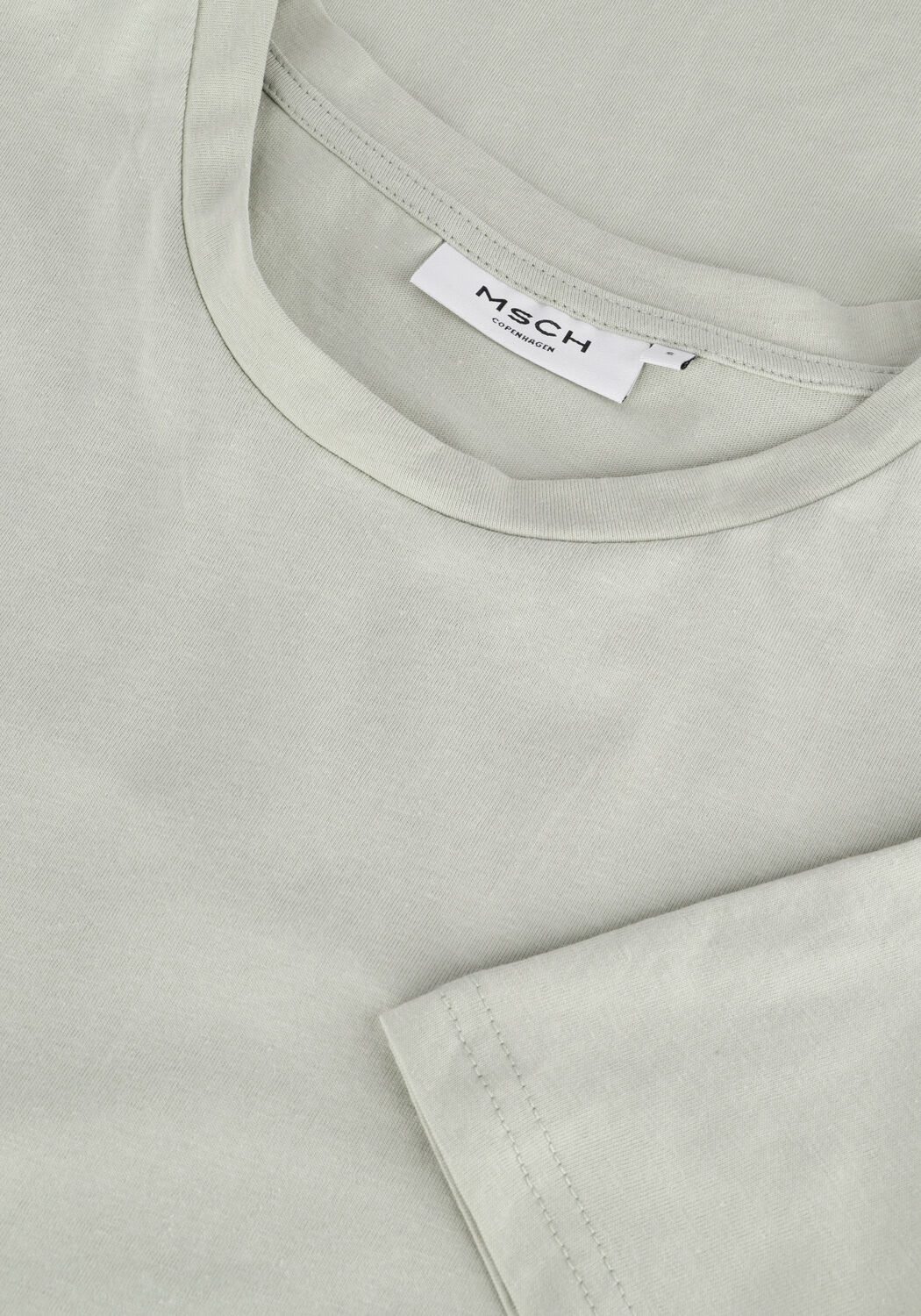 Groene MSCH COPENHAGEN Midi jurk LIV ORGANIC SS DRESS - large