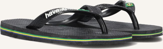 Zwarte HAVAIANAS Teenslippers BRASIL LOGO KIDS Zwarte HAVAIANAS Teenslippers BRASIL LOGO KIDS - large