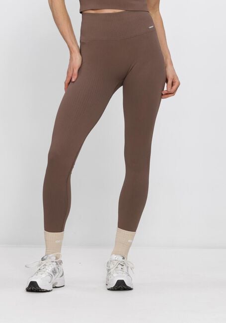 Bruine AIM'N Broeken RIBBED SEAMLESS TIGHTS - large