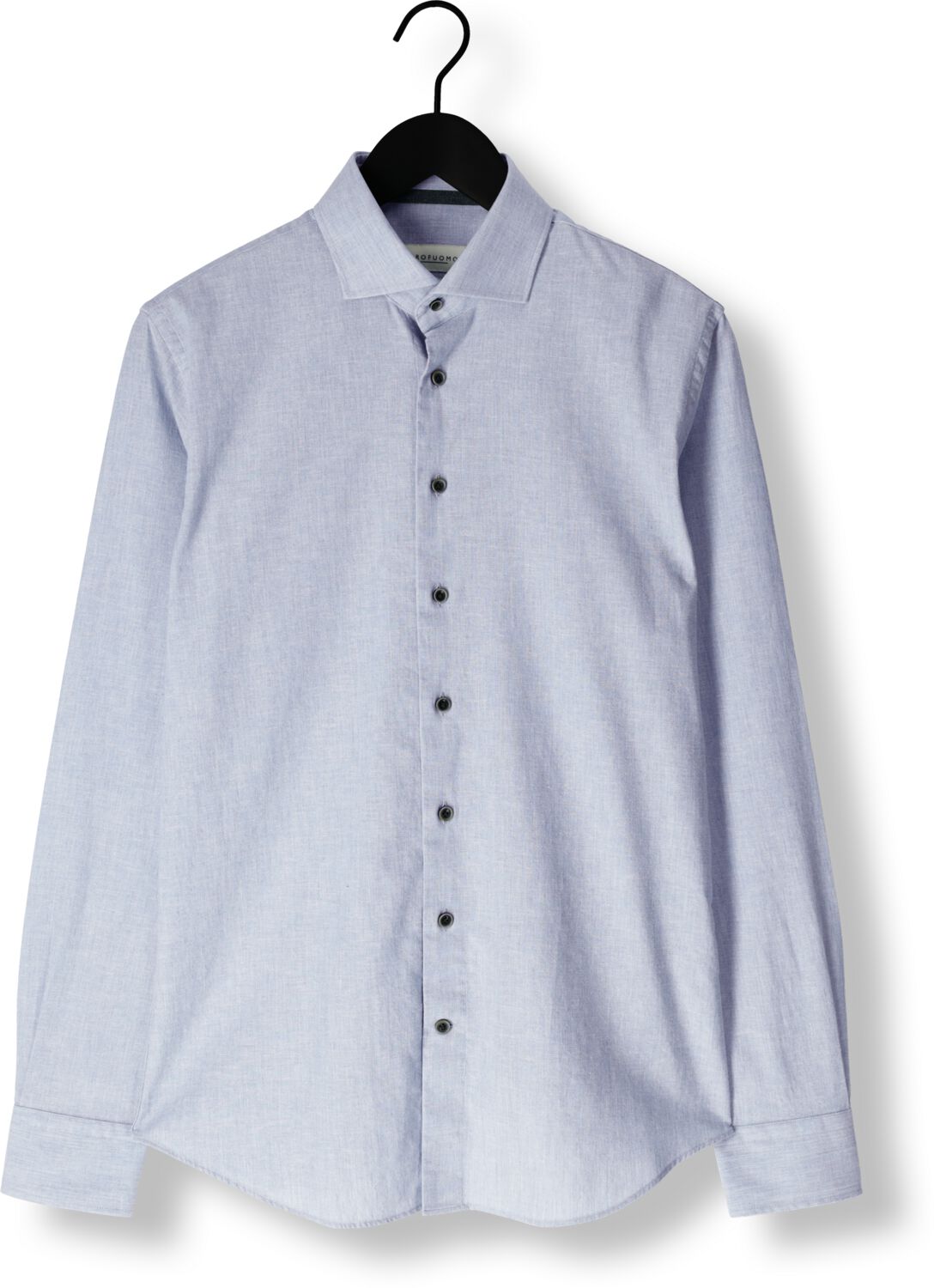 PROFUOMO Heren Overhemden Shirt X-cutaway Sc Sf Cotton Linen Lichtblauw