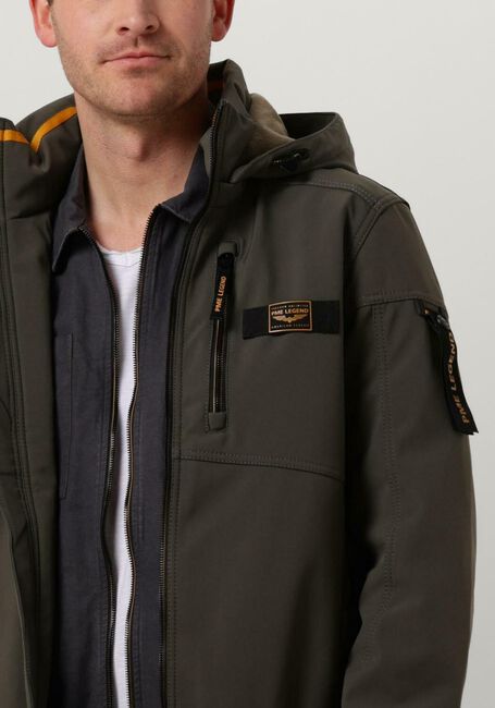 Grijze PME LEGEND Jack SEMI LONG JACKET SUCCESSOR 2.0 SOFT SHELL - large
