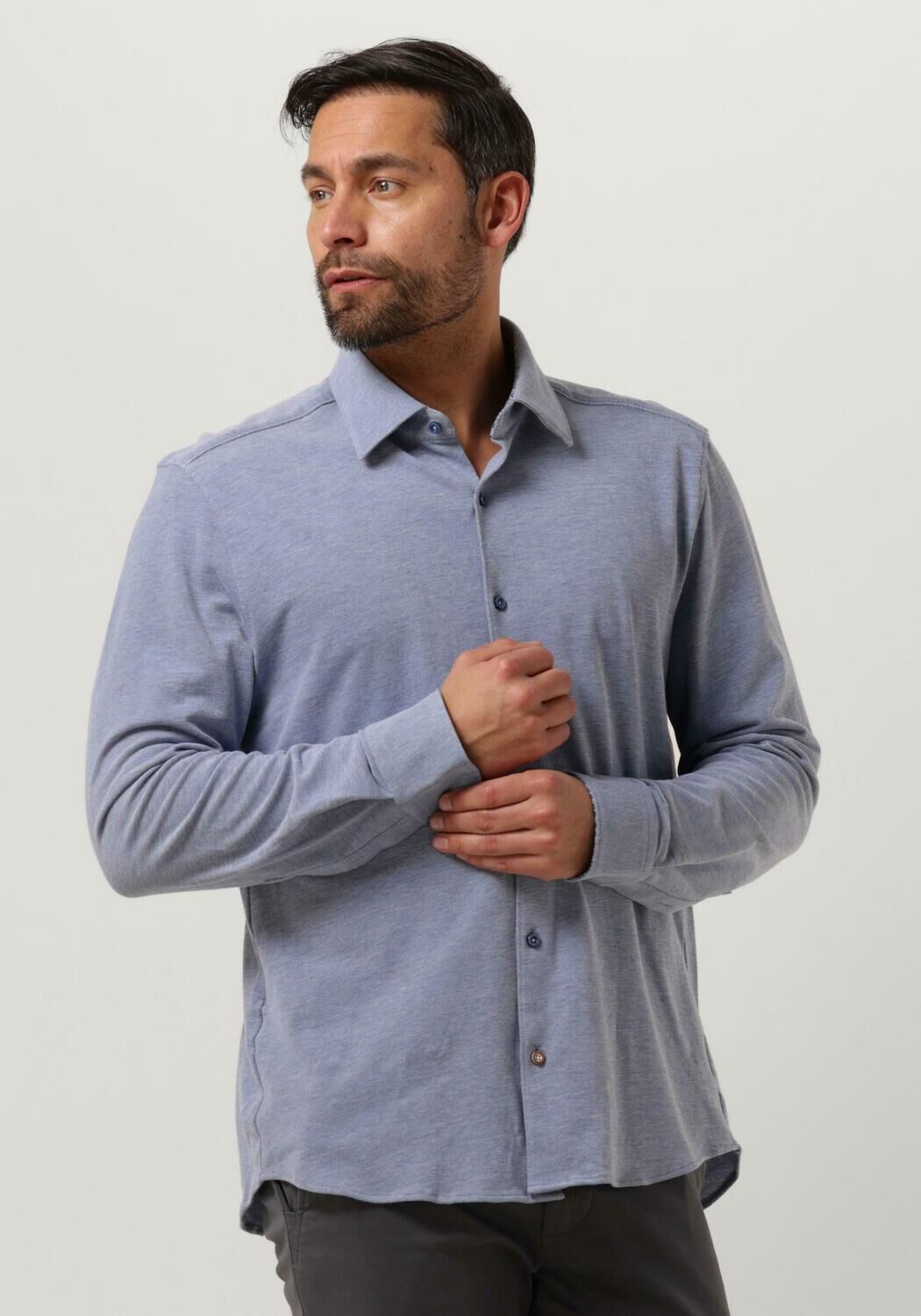 BOSS BLACK Heren Overhemden C-hal-kent-c3-223 Blauw