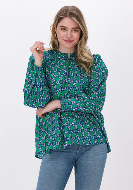 Groene DEA KUDIBAL Blouses BEATRICE NS (CO) - TUNIC WITH VOLUME SLEEVES - large