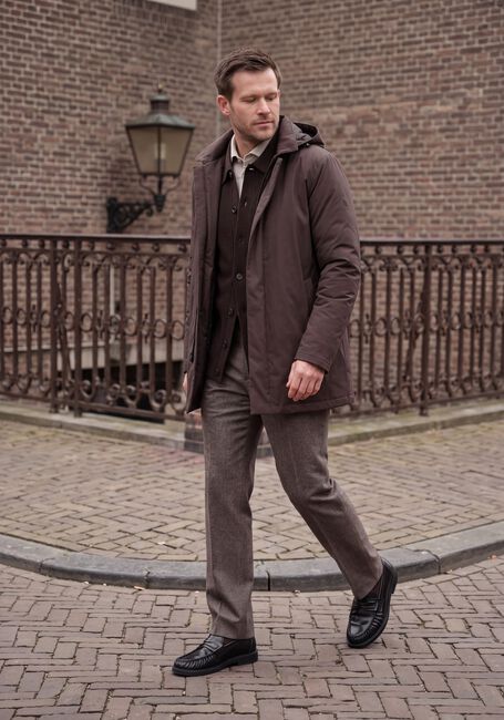 Bruine PROFUOMO Parka's OUTERW RAINCOAT MAGN - large