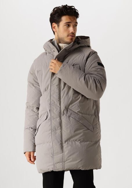 Grijze PURE PATH Gewatteerde jas REGULAR FIT JACKETS PADDED405 - large