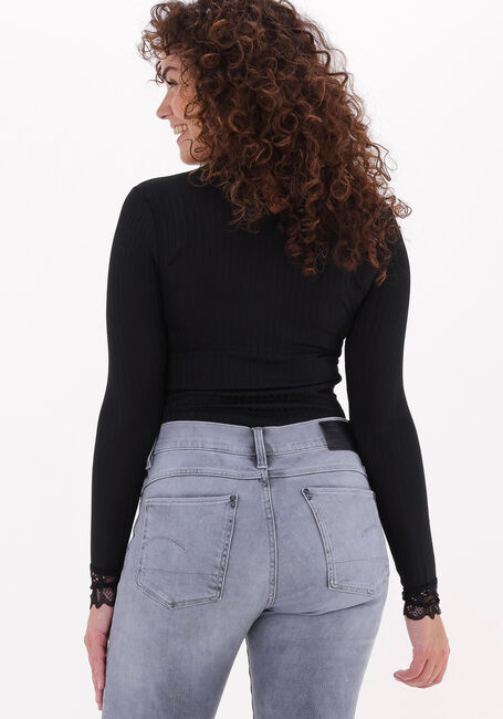 Zwarte Y.A.S. Top YASBLACE HIGHNECK TOP - large
