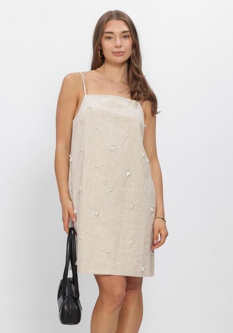 Beige COPENHAGEN MUSE Mini jurk CMMELAN-DRESS - large