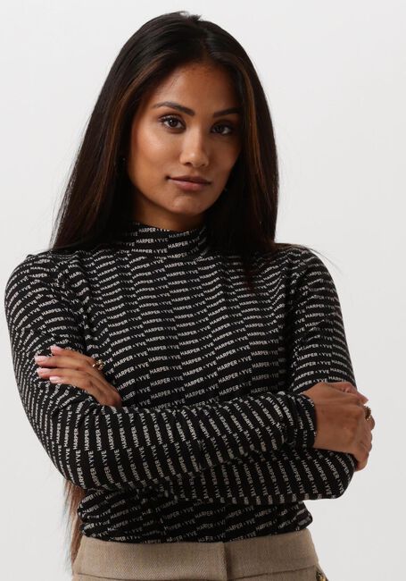 Zwarte HARPER & YVE Top JANE-LS - large