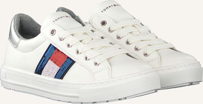 Witte TOMMY HILFIGER Lage sneakers LOW CUT LACE UP T3A4-30616 Witte TOMMY HILFIGER Lage sneakers LOW CUT LACE UP T3A4-30616 - large