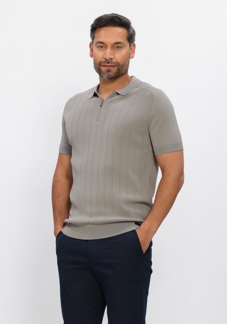 Taupe GENTI Polo POLO ZIP SS 1260 - large