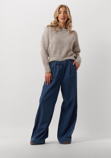 Grijze BY-BAR Trui SONNY NATURAL PULLOVER - large