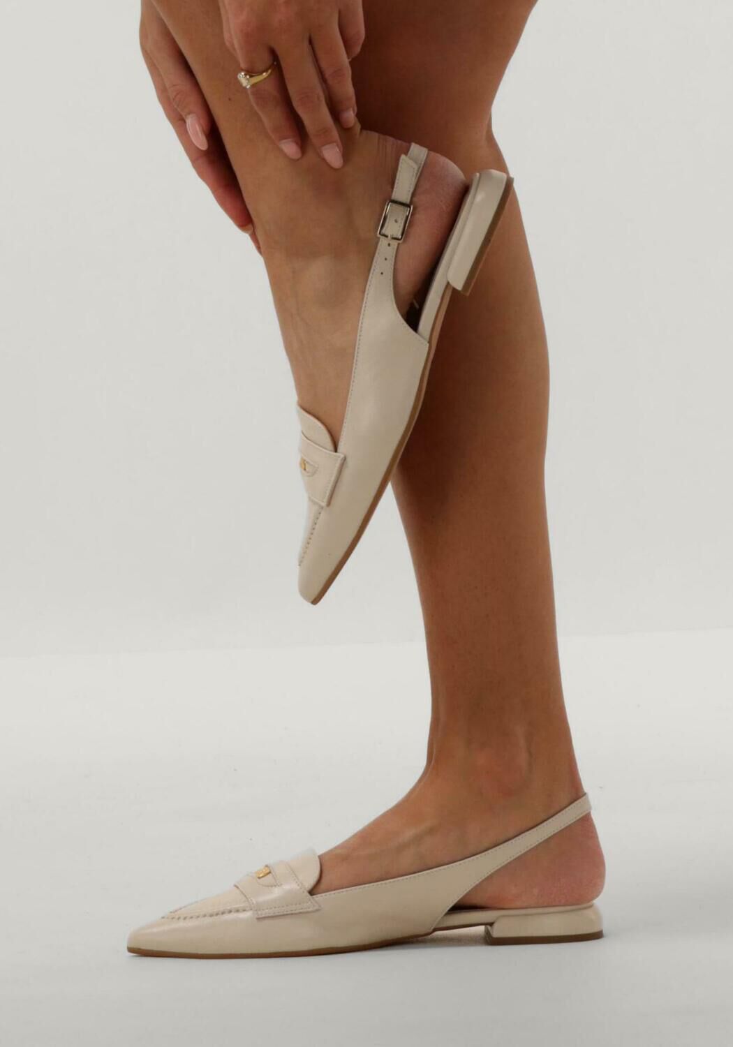 Beige NOTRE-V Slingbacks 12220 - large