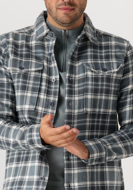 Blauwe PURE PATH Overshirt REGULAR FIT SHIRTS OVER201 - large