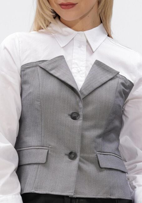 Witte CO'COUTURE Tops & T-shirts POLLY CORSAGE MIX SHIRT - large