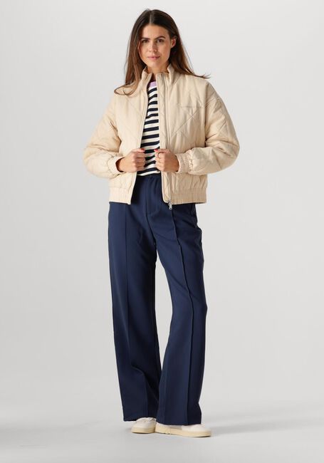 Beige COLOURFUL REBEL Jack WEIDY QUILTED JACKET - large
