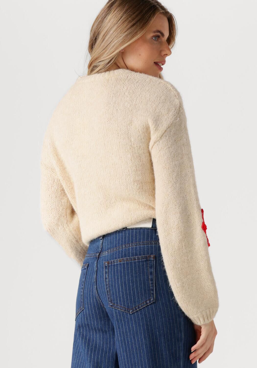 OBJECT Dames Truien & Vesten Objash Knit Re L s Pullover 136 Div Zand