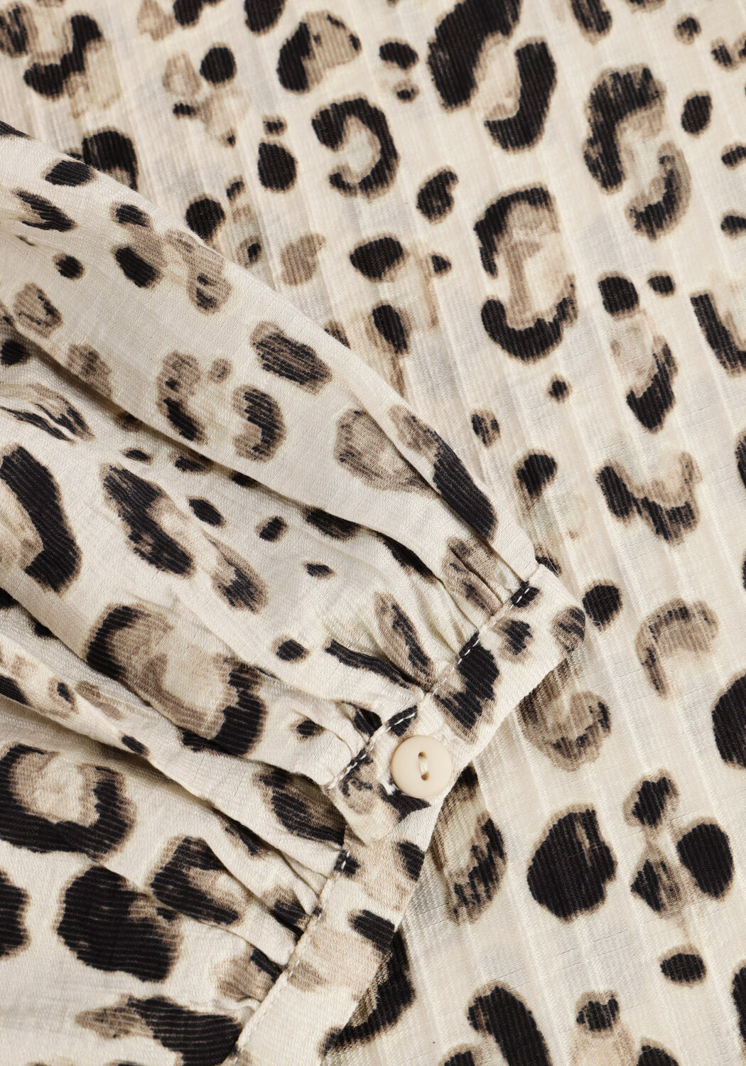 Beige MSCH COPENHAGEN Midi jurk MSCHALYONA VLORA 3 4 DRESS AOP - large