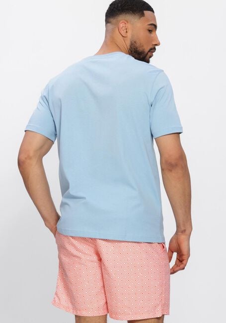 Blauwe SHIWI Polo / T-shirt LIAM REGULAR FIT PAINTED CORAL T-SHIRT - large