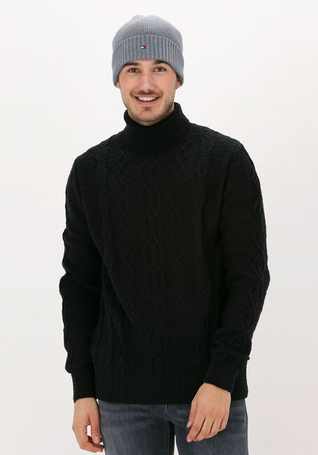 Zwarte PME LEGEND Coltrui ROLL NECK COTTON SLUB - large